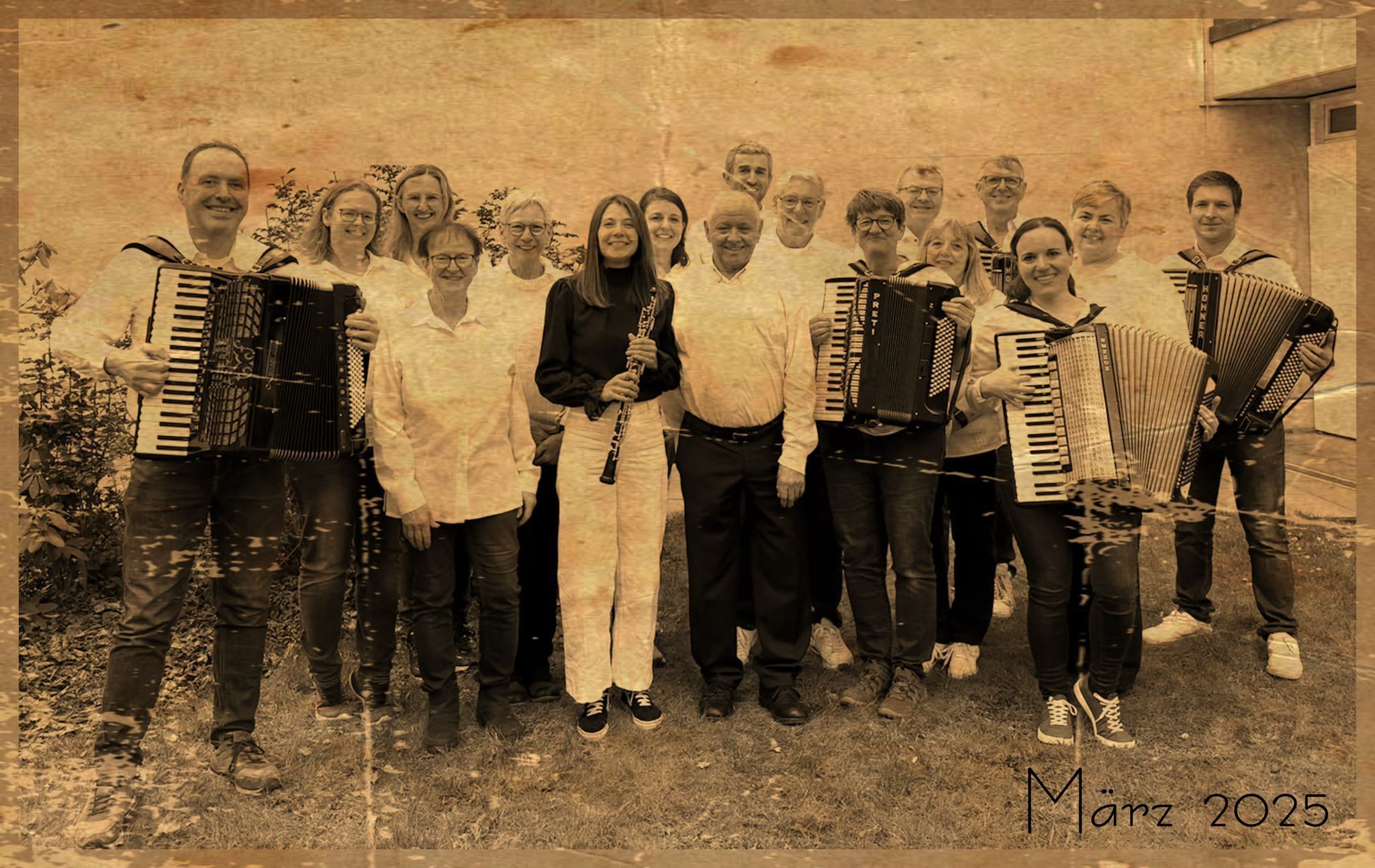 Gruppenfoto Akkordeonorchester Salemertal